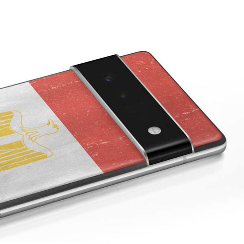 Egyptian Flag Distressed Google Pixel 6 Skin